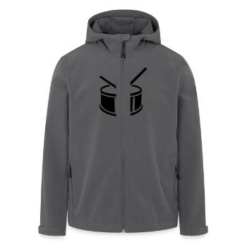 Trommel - Recycelte Männer Softshell-Jacke von Stanley/Stella - Anthrazit - Vorne - AI Model Male 185 light (185cm)