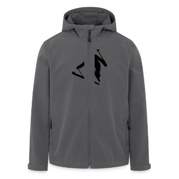 Winter - Skifahrer - Recycelte Männer Softshell-Jacke von Stanley/Stella - Anthrazit - Vorne - AI Model Male 185 light (185cm)