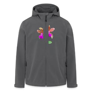 Orchidee Cattleya Hybride Bronze Blüte Orchideen - Recycelte Männer Softshell-Jacke von Stanley/Stella - Anthrazit - Vorne - AI Model Male 185 light (185cm)