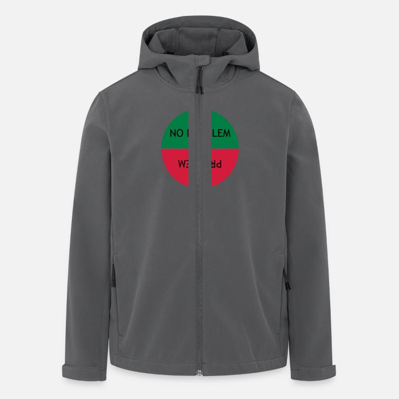 Kein Problem vs. Problem - Recycelte Männer Softshell-Jacke von Stanley/Stella - Anthrazit