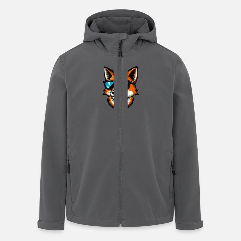 fuchs comic sonnenbrille - Recycelte Männer Softshell-Jacke von Stanley/Stella - Anthrazit