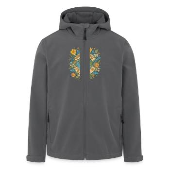 Es gibt keinen Planeten b - Recycelte Männer Softshell-Jacke von Stanley/Stella - Anthrazit - Vorne - AI Model Male 185 light (185cm)