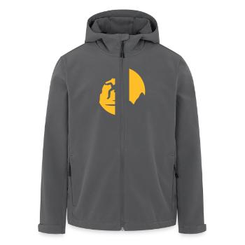 Klettern - Recycelte Männer Softshell-Jacke von Stanley/Stella - Anthrazit - Vorne - AI Model Male 185 light (185cm)