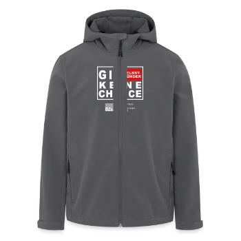 gib Selbstszünder keine Chance - Recycelte Männer Softshell-Jacke von Stanley/Stella - Anthrazit - Vorne - AI Model Male 185 light (185cm)