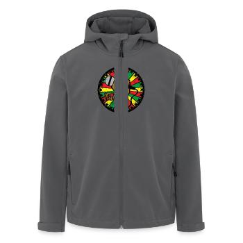 Reggae - Recycelte Männer Softshell-Jacke von Stanley/Stella - Anthrazit - Vorne - AI Model Male 185 light (185cm)