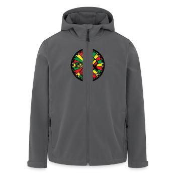 Reggae - Recycelte Männer Softshell-Jacke von Stanley/Stella - Anthrazit - Vorne - AI Model Male 185 light (185cm)