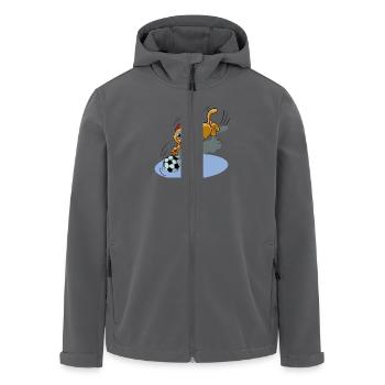 Sweet cat - Recycelte Männer Softshell-Jacke von Stanley/Stella - Anthrazit - Vorne - AI Model Male 185 light (185cm)
