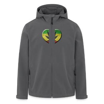 I LOVE JAMAICA - JAMAIKA - Recycelte Männer Softshell-Jacke von Stanley/Stella - Anthrazit - Vorne - AI Model Male 185 light (185cm)