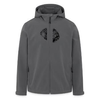 Gehirn Illustration - Recycelte Männer Softshell-Jacke von Stanley/Stella - Anthrazit - Vorne - AI Model Male 185 light (185cm)