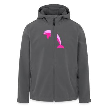 Pink dolphin - Recycelte Männer Softshell-Jacke von Stanley/Stella - Anthrazit - Vorne - AI Model Male 185 light (185cm)