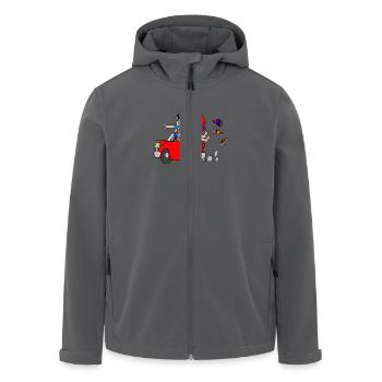 Urlaub - Recycelte Männer Softshell-Jacke von Stanley/Stella - Anthrazit - Vorne - AI Model Male 185 light (185cm)