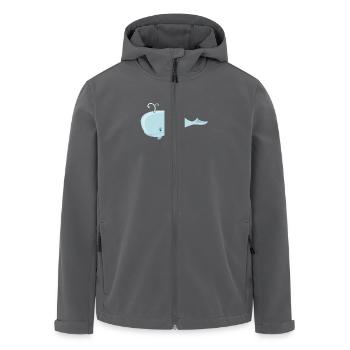 Wal - Recycelte Männer Softshell-Jacke von Stanley/Stella - Anthrazit - Vorne - AI Model Male 185 light (185cm)