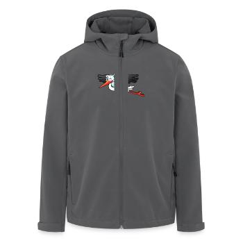 Storch - Recycelte Männer Softshell-Jacke von Stanley/Stella - Anthrazit - Vorne - AI Model Male 185 light (185cm)
