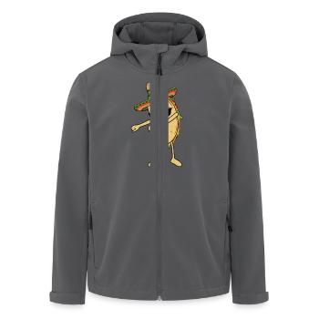 Flossing Taco Floss Dance Tanzen Mexiko Lustig - Recycelte Männer Softshell-Jacke von Stanley/Stella - Anthrazit - Vorne - AI Model Male 185 light (185cm)