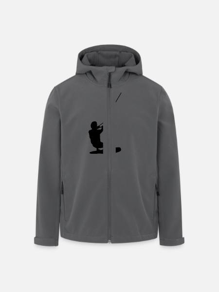 Wakeboarder - Recycelte Männer Softshell-Jacke von Stanley/Stella - Anthrazit