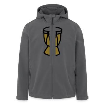 Trommel - Recycelte Männer Softshell-Jacke von Stanley/Stella - Anthrazit - Vorne - AI Model Male 185 light (185cm)