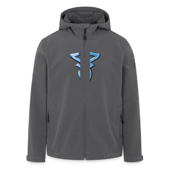 tribal_knot_blue - Recycelte Männer Softshell-Jacke von Stanley/Stella - Anthrazit - Vorne - AI Model Male 185 light (185cm)