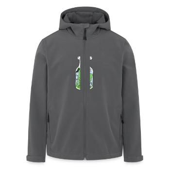Natur Flasche - Recycelte Männer Softshell-Jacke von Stanley/Stella - Anthrazit - Vorne - AI Model Male 185 light (185cm)
