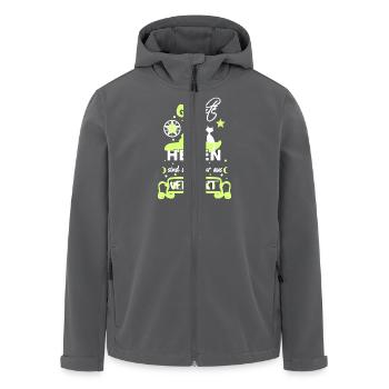 Hexen Hexerei Hexenhut Hexenspruch für Verrückte - Recycelte Männer Softshell-Jacke von Stanley/Stella - Anthrazit - Vorne - AI Model Male 185 light (185cm)
