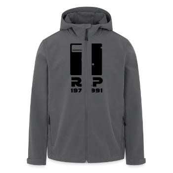 5,25 Zoll Diskette Rest in Peace RIP Tod Retro - Recycelte Männer Softshell-Jacke von Stanley/Stella - Anthrazit - Vorne - AI Model Male 185 light (185cm)