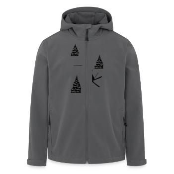 ski - Recycelte Männer Softshell-Jacke von Stanley/Stella - Anthrazit - Vorne - AI Model Male 185 light (185cm)