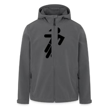 Soccer Player Girl Icon - Recycelte Männer Softshell-Jacke von Stanley/Stella - Anthrazit - Vorne - AI Model Male 185 light (185cm)