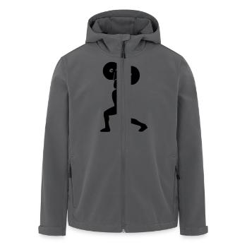 Fitness - Recycelte Männer Softshell-Jacke von Stanley/Stella - Anthrazit - Vorne - AI Model Male 185 light (185cm)