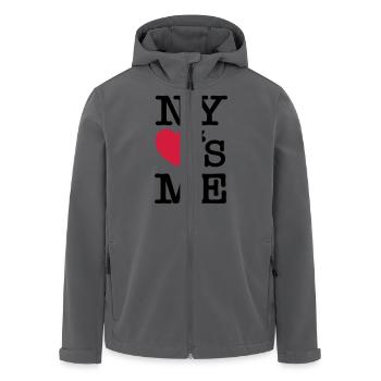 NY (New York) Loves Me - Recycelte Männer Softshell-Jacke von Stanley/Stella - Anthrazit - Vorne - AI Model Male 185 light (185cm)
