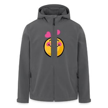 Smiley romantic - Recycelte Männer Softshell-Jacke von Stanley/Stella - Anthrazit - Vorne - AI Model Male 185 light (185cm)