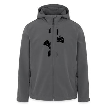 spiele - Recycelte Männer Softshell-Jacke von Stanley/Stella - Anthrazit - Vorne - AI Model Male 185 light (185cm)