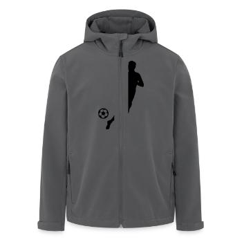 fussballer fussball silhouette - Recycelte Männer Softshell-Jacke von Stanley/Stella - Anthrazit - Vorne - AI Model Male 185 light (185cm)