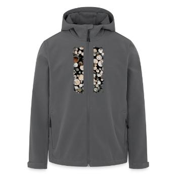 HOLZ - Recycelte Männer Softshell-Jacke von Stanley/Stella - Anthrazit - Vorne - AI Model Male 185 light (185cm)