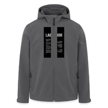 ANATOMIE LABRADOR Poster Hunde Wilsigns Labbi - Recycelte Männer Softshell-Jacke von Stanley/Stella - Anthrazit - Vorne - AI Model Male 185 light (185cm)
