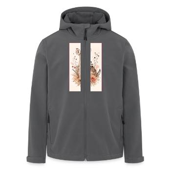 Reh - Recycelte Männer Softshell-Jacke von Stanley/Stella - Anthrazit - Vorne - AI Model Male 185 light (185cm)
