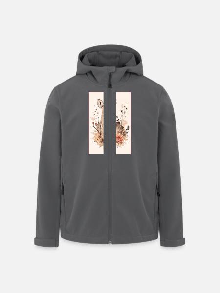 Reh - Recycelte Männer Softshell-Jacke von Stanley/Stella - Anthrazit