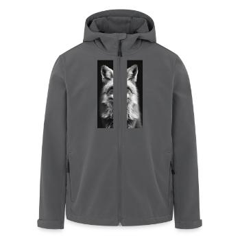 Fuchs - Recycelte Männer Softshell-Jacke von Stanley/Stella - Anthrazit - Vorne - AI Model Male 185 light (185cm)