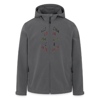 Gesetz alle Menschensind gleich - Recycelte Männer Softshell-Jacke von Stanley/Stella - Anthrazit - Vorne - AI Model Male 185 light (185cm)