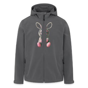 Rosa Häschen - Recycelte Männer Softshell-Jacke von Stanley/Stella - Anthrazit - Vorne - AI Model Male 185 light (185cm)