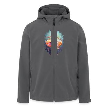 Balletttänzerin modern hyperfarben - Recycelte Männer Softshell-Jacke von Stanley/Stella - Anthrazit - Vorne - AI Model Male 185 light (185cm)