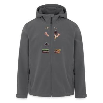 The 8bit Fly Guy - Recycelte Männer Softshell-Jacke von Stanley/Stella - Anthrazit - Vorne - AI Model Male 185 light (185cm)