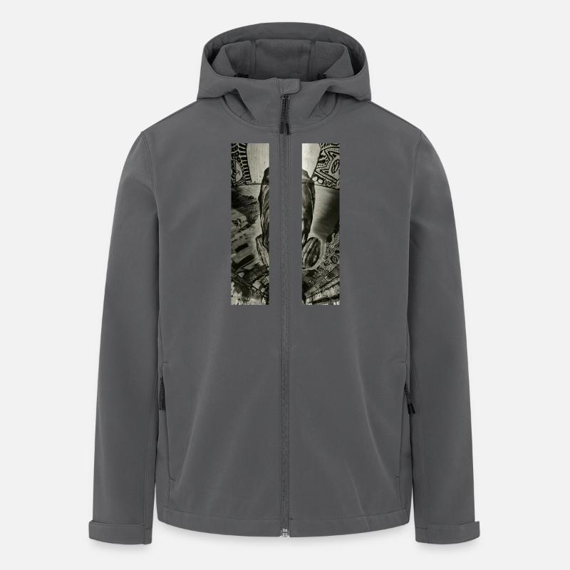 London Tunnel - Recycelte Männer Softshell-Jacke von Stanley/Stella - Anthrazit
