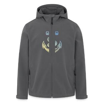 Anker - Recycelte Männer Softshell-Jacke von Stanley/Stella - Anthrazit - Vorne - AI Model Male 185 light (185cm)