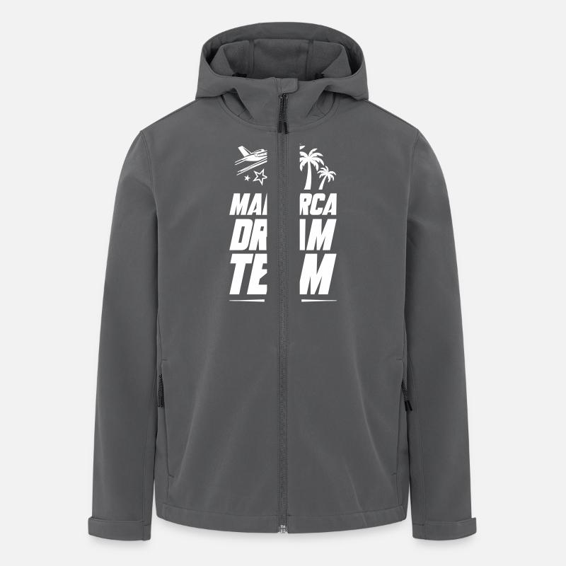 Mallorca Dream Team - Recycelte Männer Softshell-Jacke von Stanley/Stella - Anthrazit