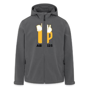 Bier Liga Logo ABI 2025 Maßkrug 2 - Recycelte Männer Softshell-Jacke von Stanley/Stella - Anthrazit - Vorne - AI Model Male 185 light (185cm)