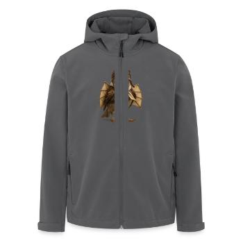 Berblinger Spatz | Ulmer Spatzen - Recycelte Männer Softshell-Jacke von Stanley/Stella - Anthrazit - Vorne - AI Model Male 185 light (185cm)