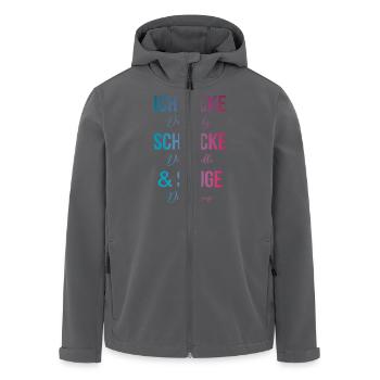 Tequila lecken schlucken saugen - Recycelte Männer Softshell-Jacke von Stanley/Stella - Anthrazit - Vorne - AI Model Male 185 light (185cm)