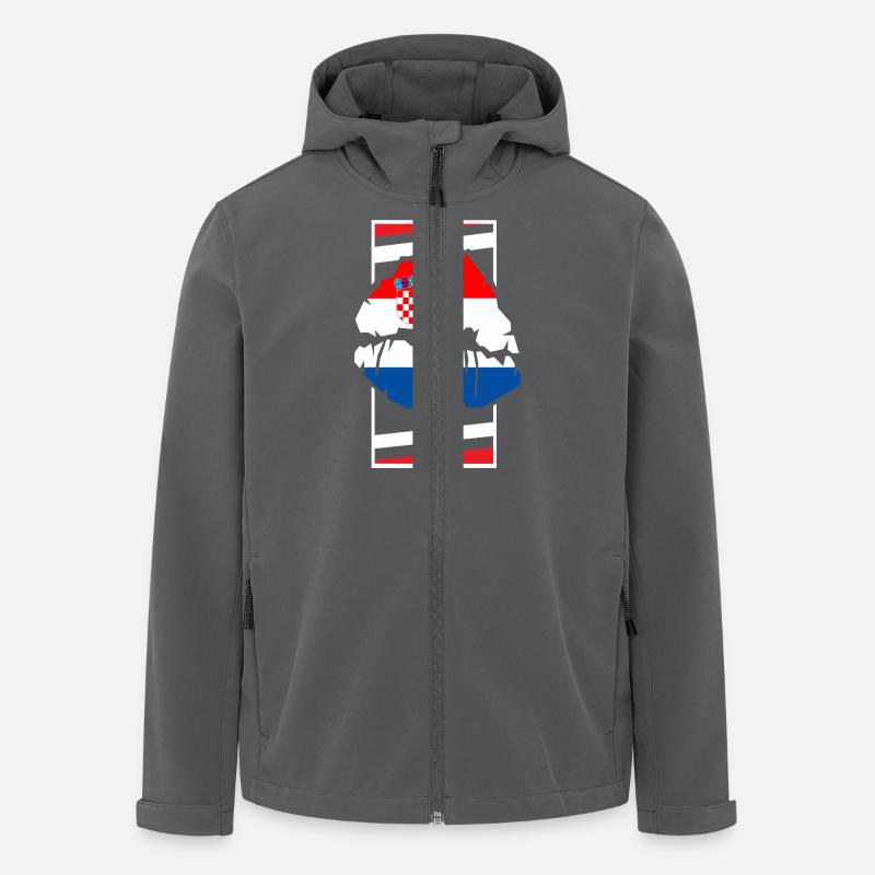 Kroatien - Recycelte Männer Softshell-Jacke von Stanley/Stella - Anthrazit