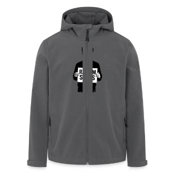 Racism Sucks - Recycelte Männer Softshell-Jacke von Stanley/Stella - Anthrazit - Vorne - AI Model Male 185 light (185cm)
