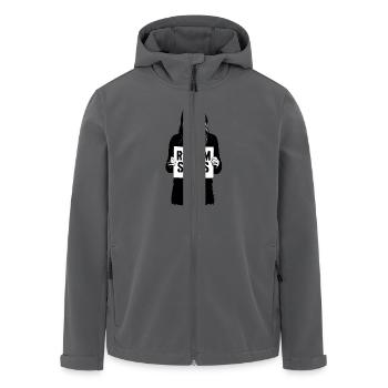 Racism Sucks - Recycelte Männer Softshell-Jacke von Stanley/Stella - Anthrazit - Vorne - AI Model Male 185 light (185cm)