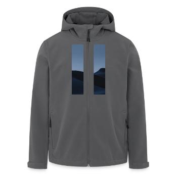 Einsame Seele unter Halbmond - Recycelte Männer Softshell-Jacke von Stanley/Stella - Anthrazit - Vorne - AI Model Male 185 light (185cm)